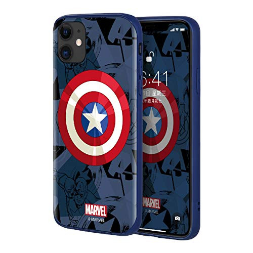 UKA Marvel Authentic Captain America Iron Man Case Cover HD Painting Anti-Fall All Side Protection Apple iPhone 11 Pro MAX/iPhone 11 Pro/iPhone 11 -Captain America's Shield- iPhone 11 Pro-