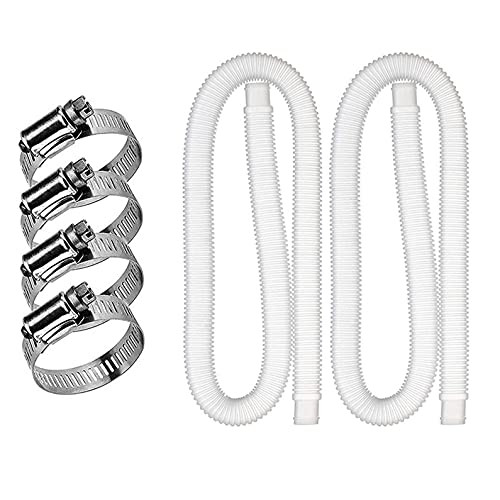 Swimming Pool Replacement Hose Kit- Replacement Hose for Above Ground Pools- Compatible with Filter Pump 330 GPH- 530 GPH- 1000 GPH