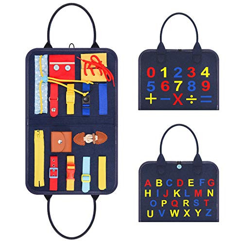 Dreamingbox Toddler Busy Board- Montessori Toys for 1-2 Years Old ABC Preschool Learning Toys for Toddlers 1-3 Educational Travel Toys for 1 Year Old Birthday Gifts for 1-3 Years Old Boys Girls Dreamingbox Toddler Busy Board- Montessori Toys for 1-2 Years Old ABC Preschool Learning Toys for Toddlers 1-3 Educational Travel Toys for 1 Year Old Birthday Gifts for 1-3 Years Old Boys Girls