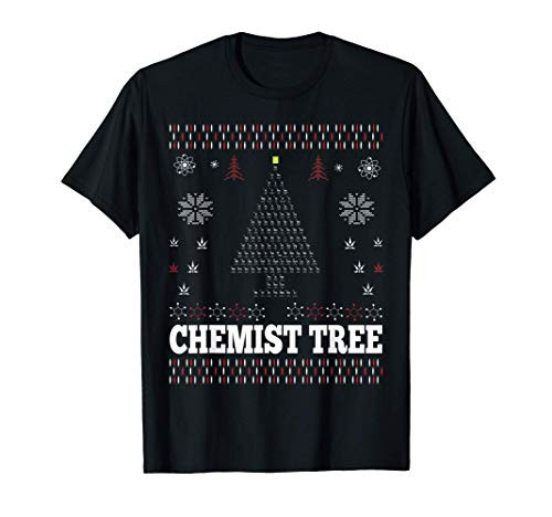 Chemist Tree TShirt Ugly Christmas Periodic Table Shirt T-Shirt