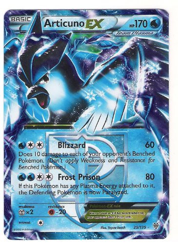 Pokemon - Black and White Plasma Storm - Holofoil - Articuno EX - 25/135