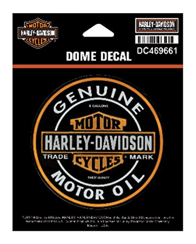 Harley-Davidson Dome Motor Oil Bar  and  Shield Decal- XS 3.375 x 3.375 in DC469661