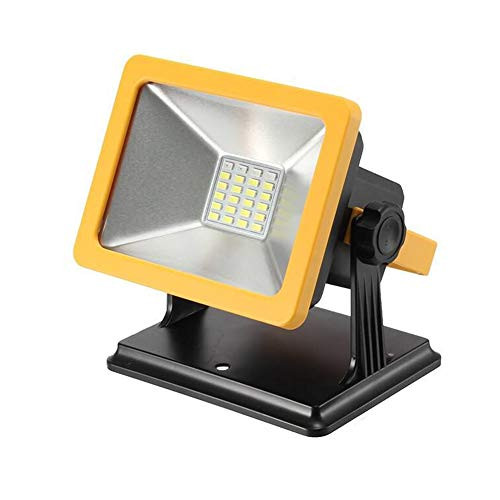 SUNWOW Rechargeable LED Work Light 15W 6.5H Lighting Battery Powered Waterproof Spotlights Outdoor Camping Emergency Lights Floodlights with SOS Mode