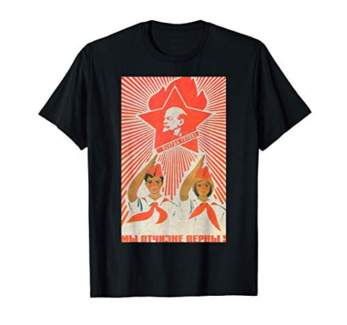 Pioneer Lenin Soviet Union USSR Propaganda Poster T-Shirt Pioneer Lenin Soviet Union USSR Propaganda Poster T-Shirt
