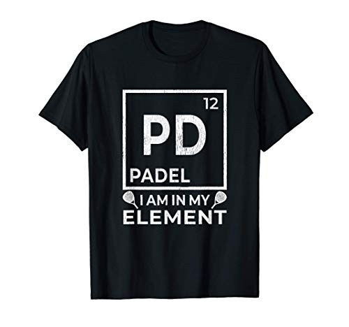 Funny Padel Pun Periodic Table For Padel Lovers  and  Players T-Shirt