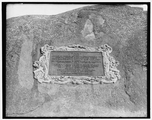 HistoricalFindings Photo: Tablet Rock-Pilgrims-New Plymouth Colony-Markers-Gloucester-Massachusetts-1907 1 HistoricalFindings Photo: Tablet Rock-Pilgrims-New Plymouth Colony-Markers-Gloucester-Massachusetts-1907 1