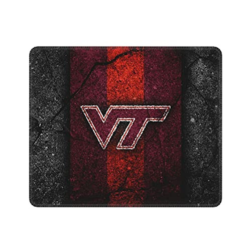Virginia Tech Mouse Pad 10x12- Virginia Tech mouse pads for desk Mat- Virginia Tech mouse pad gaming- Non-Slip Rubber Base Stitched Edge School Office- mouse pads for computers wireless mouse Mousepad