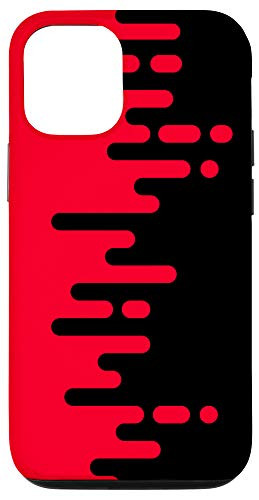 iPhone 12/12 Pro Cute Dripping Paint Black Red Stripes Trendy Stylish Gifts Case