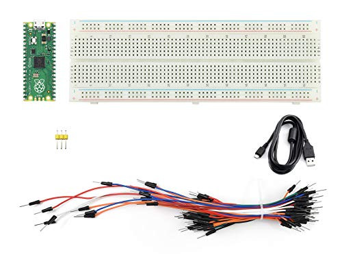 Ingcool Raspberry Pi Pico Starter Kit- Microcontroller Board Based on RP2040 Chip- Dual-Core ARM Cortex M0 Plus  Processor Running up to 133 MHz- Includes Pico- Breadboard- MicroUSB Cable- etc.