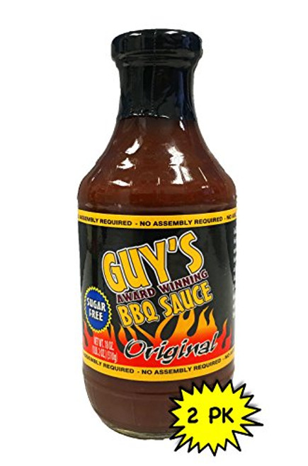 Guy's Award Winning Sugar Free BBQ Sauce - 2 Pack - -Original- Guy's Award Winning Sugar Free BBQ Sauce - 2 Pack - -Original-