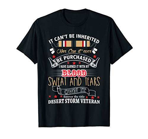 Desert Storm Veteran Desert Shield Vet T-Shirt