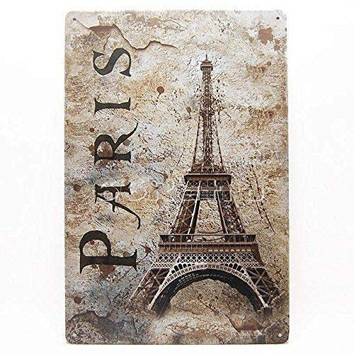 LINQWkk Vintage Tin Sign Eiffel Tower Paris Funny Novelty Metal Sign Retro Wall Decor for Home Gate Garden Bars Restaurants Cafes Office Store Pubs Club Sign Gift 12 X 8 INCH Plaque Tin Sign LINQWkk Vintage Tin Sign Eiffel Tower Paris Funny Novelty Metal Sign Retro Wall Decor for Home Gate Garden Bars Restaurants Cafes Office Store Pubs Club Sign Gift 12 X 8 INCH Plaque Tin Sign