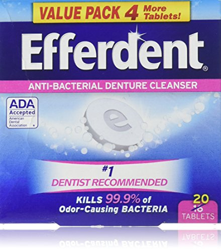 Efferdent Denture Cleanser Tablets- 20 Count