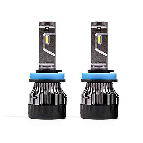 8000lm Extremely Super Bright H11 LED Headlight Bulbs MINI T6 Series H8/H9 LED Fog Light Bulbs Lamps Conversion Kit Xenon White 6000k 2 Yr Warranty
