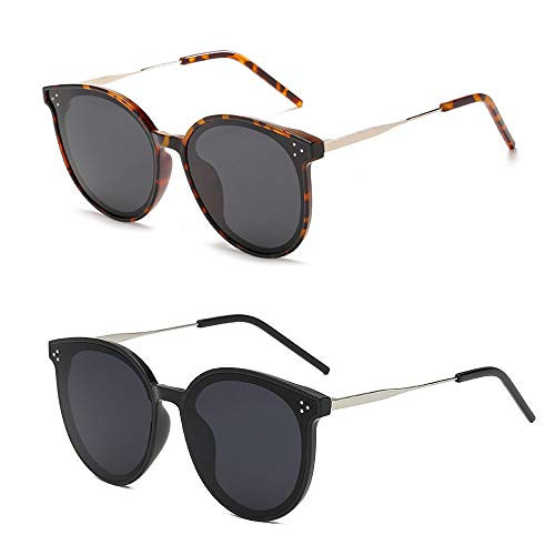 Dollger Polarized Oversized Sunglasses for Women Trendy Round Polarized Oversized Fashion 90s Sunglasses UV Protection 2PACK Shades Dollger Polarized Oversized Sunglasses for Women Trendy Round Polarized Oversized Fashion 90s Sunglasses UV Protection 2PACK Shades