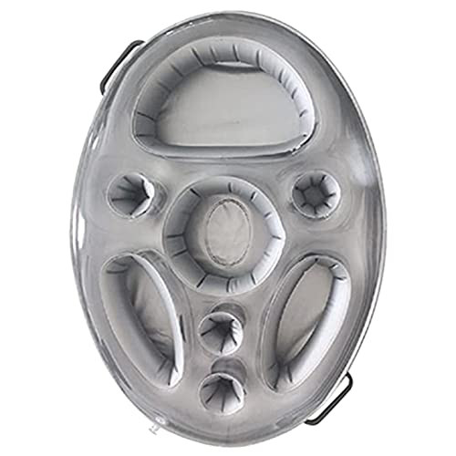 LEFUYAN Round Spa Bar- Inflatable Floating Hot Tub Spas Snack  and  Drink Tray- Hot Tub Table- floating Drink Holder- floating Tray for Pool- pool Accessories Inflatable Floating Drink Holder
