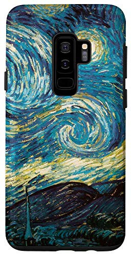 Galaxy S9 Plus  Van Gogh Starry Night Art Swirls Paint Vertical Phone Cover Case