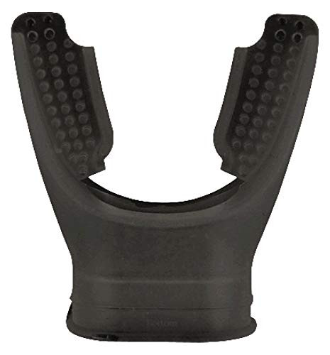 XS Scuba Extended Tab Mouthpieces -Black Silicone-