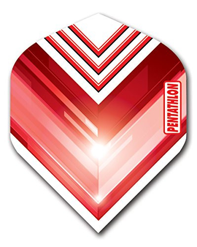 US Darts - 1 Set -3 Flights- Pentathlon Standard Red Dart Flights