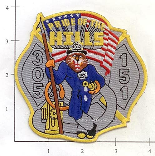 Embroidered Patch New York City NY Fire Dept Engine 305 Ladder 151 Patch v6