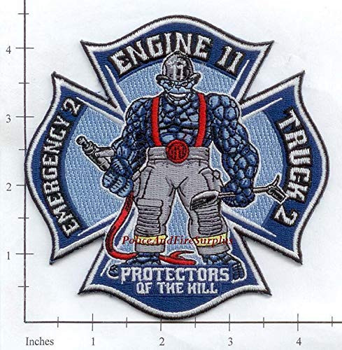 Embroidered Patch Connecticut - New Haven Engine 11 Ladder 2 Emergency 2 CT Fire Dept Patch