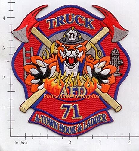 Embroidered Patch Tennessee - Arlington Truck 71 TN Fire Dept Patch - A-Town Hook  and  Ladder