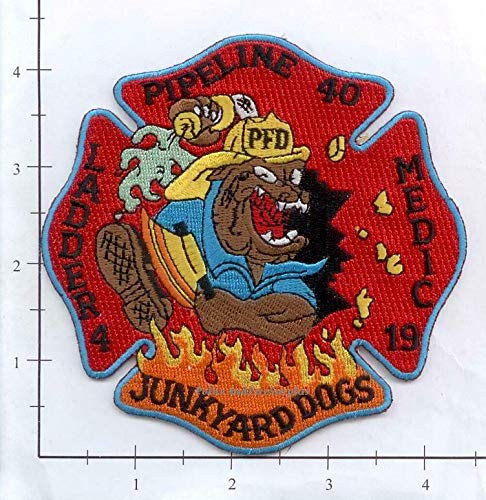 Embroidered Patch Pennsylvania - Philadelphia Pipe Line 40 Ladder 4 Medic 19 Fire Dept Patch