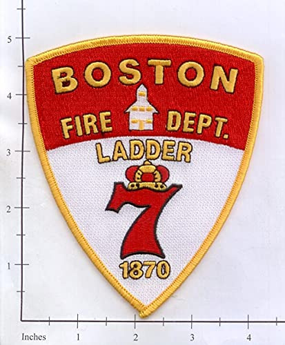 Embroidered Patch Massachusetts - Boston Ladder 7 MA Fire Dept Patch