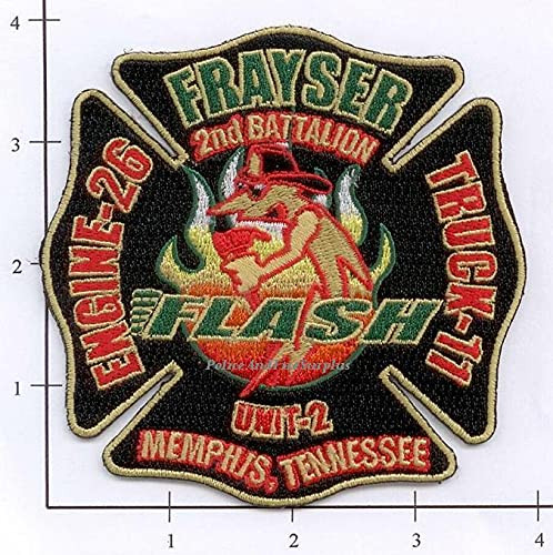 Embroidered Patch Tennessee - Memphis Engine 26 Ladder 11 TN Fire Dept Patch Frayser