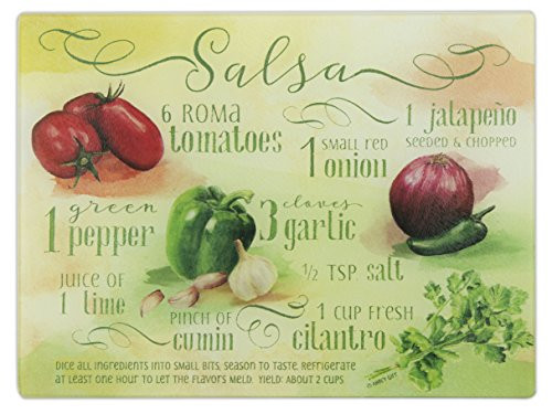 Abbey Gift -Abbey  and  CA Gift Salsa Recipe Cutting Board- Multicolor