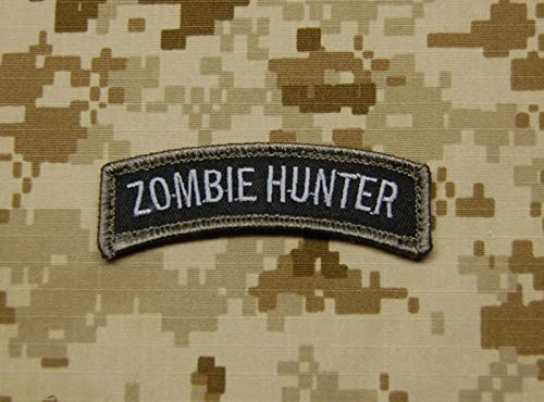 Zombie Hunter Tab Embroidered Patch SWAT Embroidered Patch Hook  and  Loop Fastener