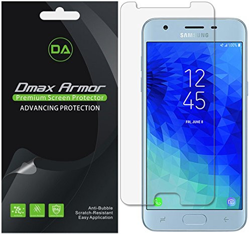 `-6-Pack- Dmax Armor for Samsung Galaxy J3 -2018- Screen Protector- Anti-Bubble High Definition Clear Shield