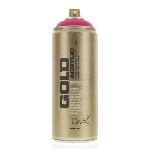 Montana Gold Series Spray Paint - Flourescent Gleaming Pink 11 oz aerosol can