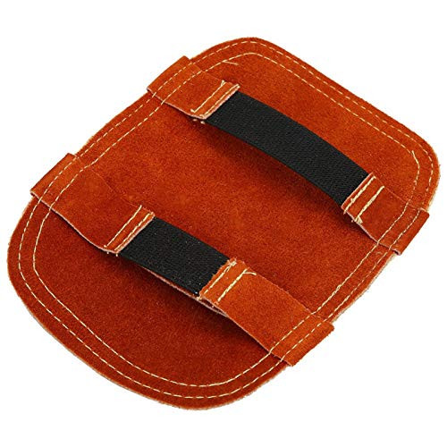 Reflective Heat Flow Welding Hand Shield Cowhide Hand Pad Wear-resistant For Metal Smelting