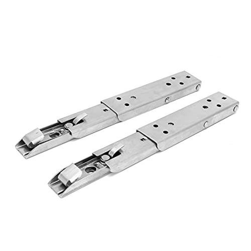 2Pcs Folding Shelf Bracket Stainless Steel Wall Mount Spring Loaded Support Rack Heavy Duty Shelf Brackets Wall Shelf Bracket