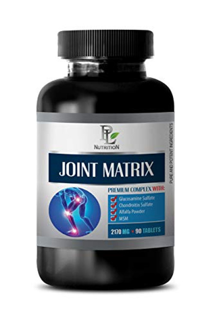 Bones Vitamins for Men - Joint Matrix Premium Complex 2170 MG - Msm Supplement Tablets - 1 Bottle 90 Tablets