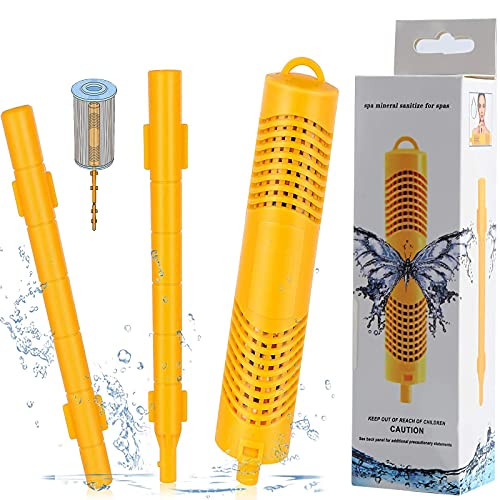 KUNWVLO Spa Mineral Stick Sanitizer Filter Cartridge Universal Purifier for Hot Tub- Pool -Last for 4 Months- KUNWVLO Spa Mineral Stick Sanitizer Filter Cartridge Universal Purifier for Hot Tub- Pool -Last for 4 Months-