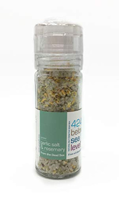 Garlic Salt and Rosemary Gourmet Salt Collection From The Dead Sea 3.87oz Garlic Salt and Rosemary Gourmet Salt Collection From The Dead Sea 3.87oz