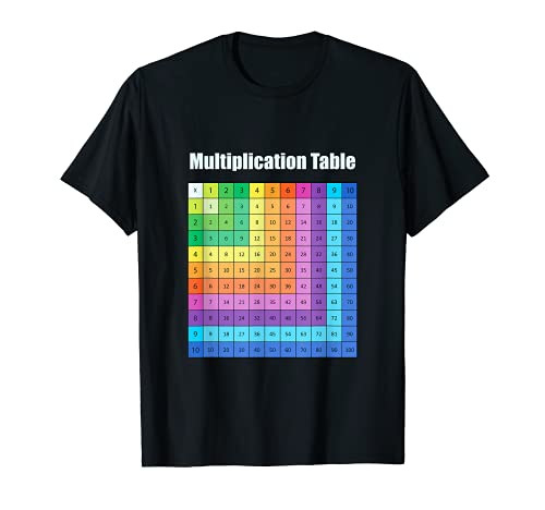 Multiplication Table Math Mathematics For Kids T-Shirt