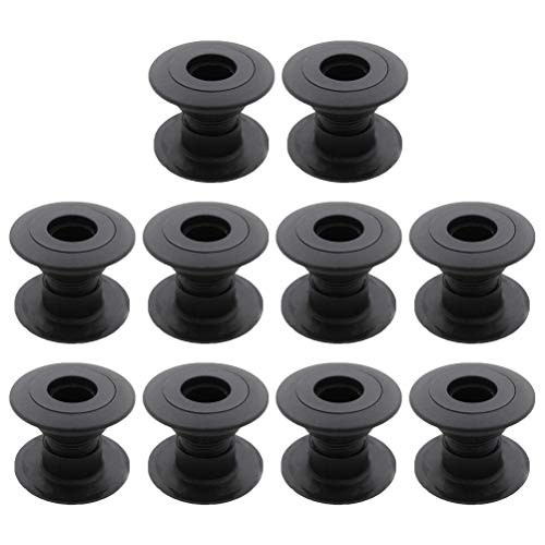 Abaodam 10 Set Soccer Table Football Board Bearing Rod Foosball Bushing Table Football Machine Bearing Black