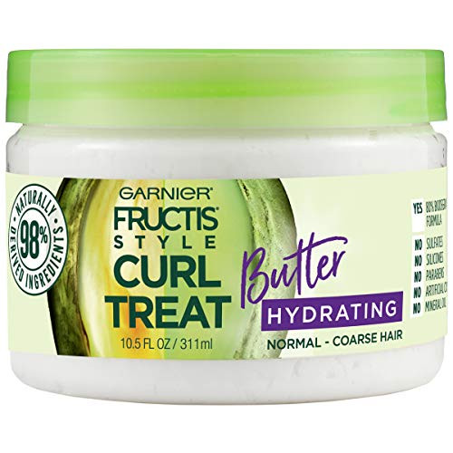 Garnier Fructis Style Curl Treat Hydrating Butter for Normal to Coarse Curly Hair- 10.5 Ounce Jar