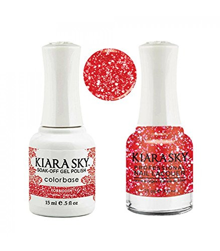 Kiara Sky Matching Gel Polish  Plus  Nail Lacquer- Forbidden- .5 fl. oz