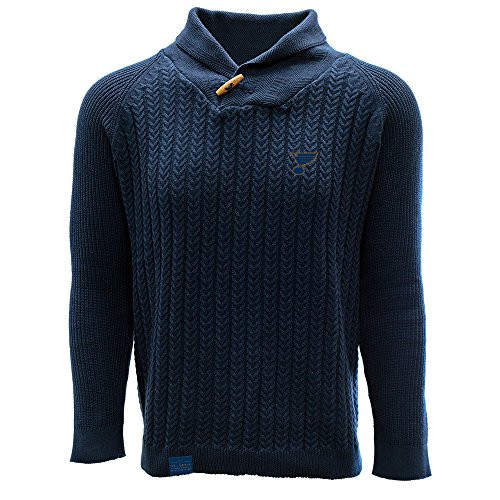 Levelwear LEY9R NHL St. Louis Blues Adult Men Heritage Tab Sweater- Large- Navy Levelwear LEY9R NHL St. Louis Blues Adult Men Heritage Tab Sweater- Large- Navy