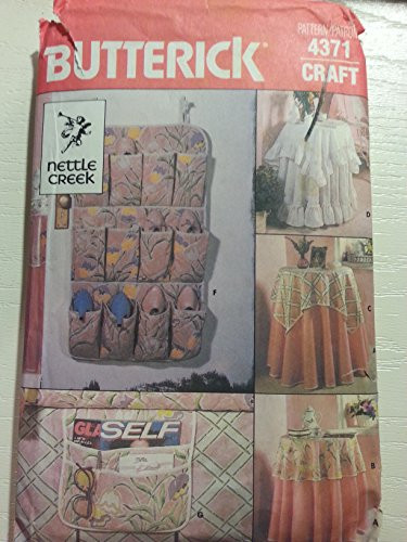 Butterick 4371 Sewing Pattern Tablecloths and Accessories
