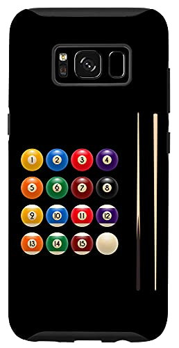 Galaxy S8 Funny Billiards 8 Ball Cue Rack Snooker Pool Player Case