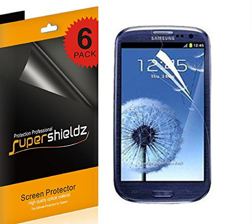 `-6 Pack- Supershieldz Anti Glare and Anti Fingerprint -Matte- Screen Protector Shield Designed for Samsung Galaxy S3