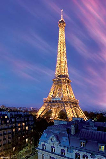 Pyramid America Eiffel Tower at Dusk Paris France Lights Photo Laminated Dry Erase Sign Poster 24x36 Pyramid America Eiffel Tower at Dusk Paris France Lights Photo Laminated Dry Erase Sign Poster 24x36