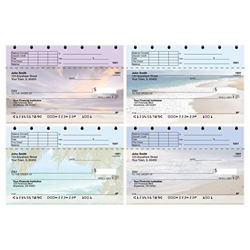 Everchanging Beaches Top Stub Value Priced Personal Checks -1 Box of Checks- Qty. 160- Everchanging Beaches Top Stub Value Priced Personal Checks -1 Box of Checks- Qty. 160-