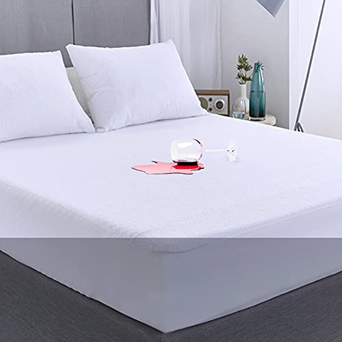 Twin XL Mattress Protector Waterproof Mattress Cover Washable Noiseless Premium Soft Cotton Terry Vinyl-Free Matressprotector Twin XL for Pets Kids Adults 38" x 80" Twin XL Mattress Protector Waterproof Mattress Cover Washable Noiseless Premium Soft Cotton Terry Vinyl-Free Matressprotector Twin XL for Pets Kids Adults 38" x 80"