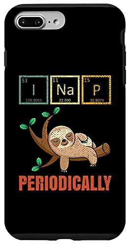 iPhone 7 Plus/8 Plus Lazy Animal Periodic Table Funny Nerd Sleeping Sloth Case